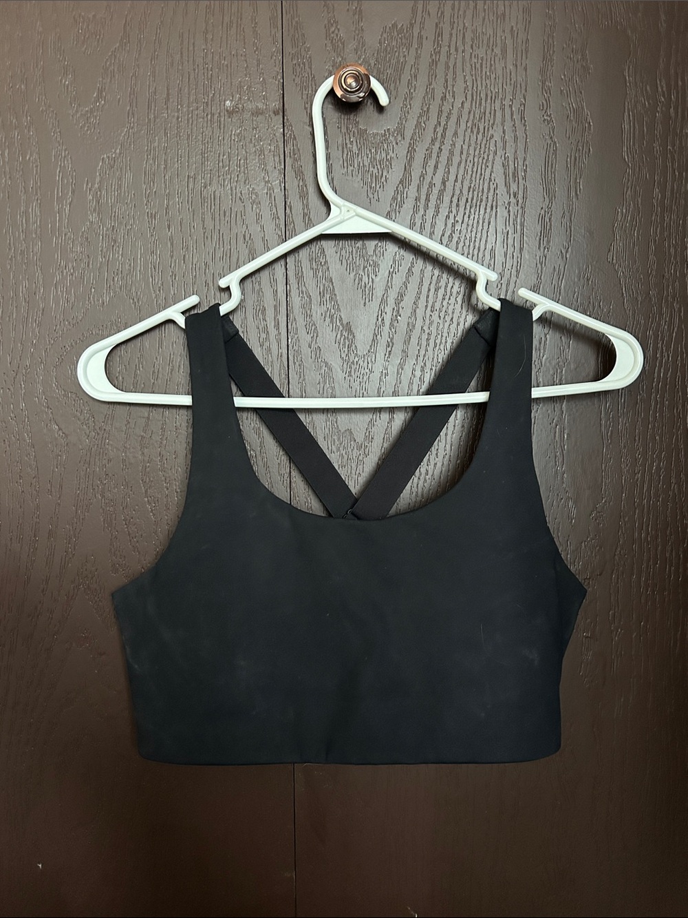 girlfriend collective Black Cross-Back Bralette